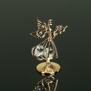 Сувенир «Ангел с голубем», 3?5?7.5 см, с кристаллами Сваровски