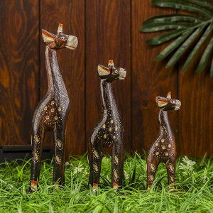 Набор сувениров "Довольные жирафы". 3 шт