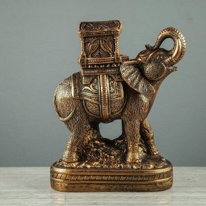 Сувенир "Слон с шатром", бронзовая, 28 см