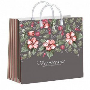 Полиэтиленовый пакет с пластиковой ручкой 30*30 см "Вернисаж"
