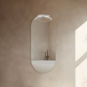 Зеркало интерьерное настенное, овальное, 50x110 см