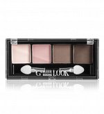 LUXVISAGE Тени Glam Look 4-х цветные матовые тон 1 молочный шоколад  # § *