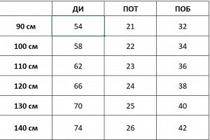 Джинсы Джинсы для мальчика. Размерная сетка внутри.