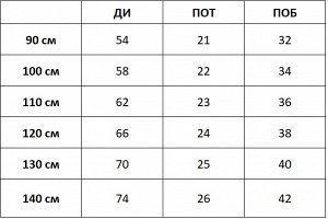 Джинсы Джинсы для мальчика. Размерная сетка внутри.