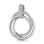 Серебряная подвеска с фианитом