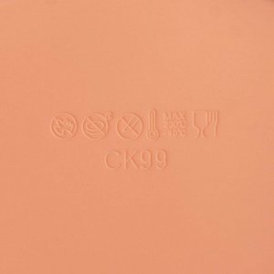 Форма для выпечки Доляна «Круг», силикон, d=22 (по дну d=18 см), h=4,5 см, цвет оранжевый
