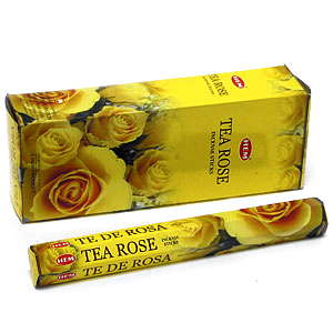 Благовония HEM, шестигранники, Tea Rose (Роза чайная)