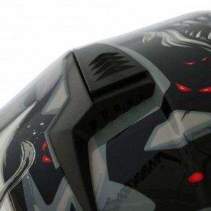 Шлем интеграл с двумя визорами, модель BLD-M67E, черно-серый