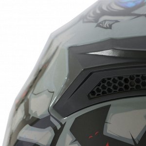 Шлем интеграл с двумя визорами, модель BLD-M67E, черно-синий