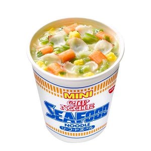 NISSIN CUP NOODLE SEAFOOD MINI Лапша с морепродуктами мини 38 г.