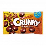 Шоколадное драже Crunky с хрустящим рисом, Lotte, 44 г., м/у