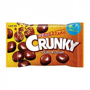Шоколадное драже Crunky с хрустящим рисом, Lotte, 44 г., м/у