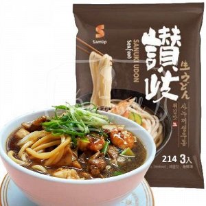 Лапша Удон со вкусом морепродуктов Sanuki Udon Seafood 642г