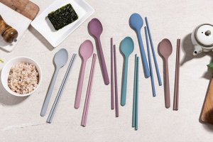 Силиконовые палочки для еды KF Pastel