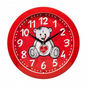 Часы настенные круглые "Мишка" детские