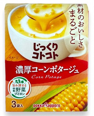 Суп-пюре насыщенный кукурузный Pokka Sapporo, 3 порции 67,5 гр. 1/30