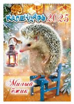 Календарь 2025 на спирали Милый ёжик 23*33см