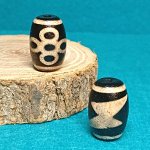 Бусина ДЗИ 5 глаз с молнией 1,8см