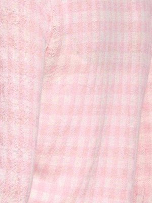 1к PATRIZIA DINI  Кардиган, розовый  Модные детали от Patrizia Dini. Рисунок в клетку и красивые оттенки. Подчеркивающий фигуру силуэт с круглым вырезом горловины, застежкой на пуговицах и краями рези
