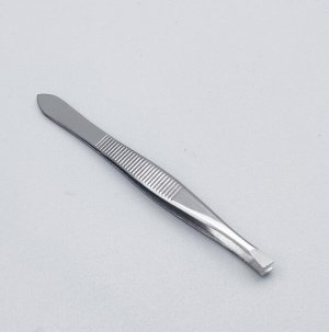 Zinger Пинцет для бровей скошенный / Standard T-014 S (86014 S), 88 мм, серебристый глянцевый