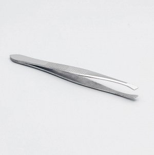 Zinger Пинцет для бровей скошенный / Standard T-014 S (86014 S), 88 мм, серебристый глянцевый