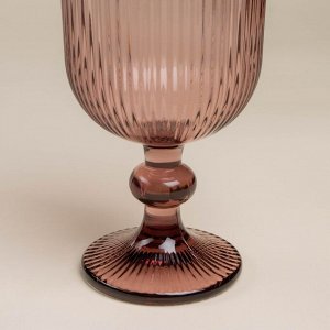 Бокалы для вина SL Home «Модерн», 250 мл, 8x14.5 см, набор 2 шт., стекло, розовые