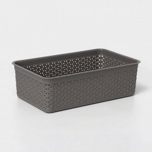 Корзинка универсальная Wenge, 2,25 л, 25,7x15,8x8 см, серая