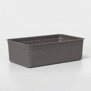 Корзинка универсальная Wenge, 2,25 л, 25,7x15,8x8 см, серая