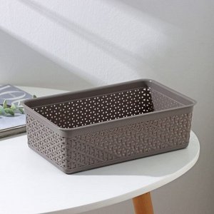 Корзинка универсальная Wenge, 2,25 л, 25,7x15,8x8 см, серая