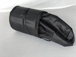Корзина автомобильная для мусора черная, полиэстер, 16х16х20
