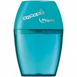 Точилка пластиковая Maped &quot;Shaker&quot;, 1 отверстие, контейнер, ассорти