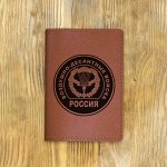 Кожаная обложка на паспорт