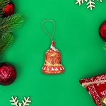Шоколадная фигурка новогодняя &quot;Колокольчик&quot; на нитке, 30 г