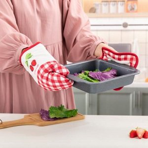Комплект кухонный (варежка, прихватка, тряпки）