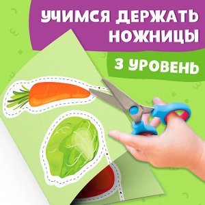 Книжка - вырезалка «Мои первые вырезалки. Контуры», 3 уровень, 43 картинки, 3+