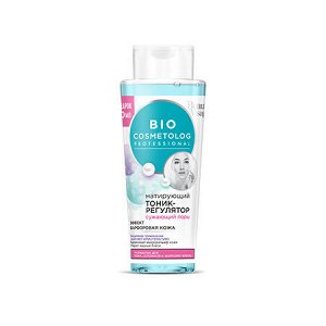 Bio Cosmetolog Матирующий тоник-регулятор, сужающий поры, эффект Фарфоровой кожи 260мл