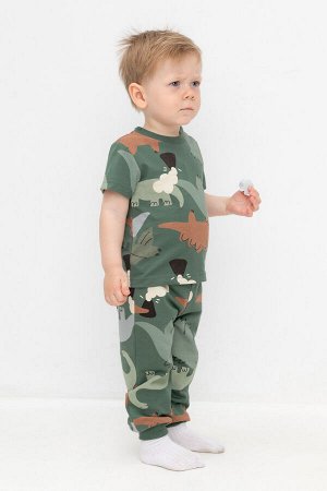 Брюки(Осень-Зима)+boys (лесной мох, динопарк к492)