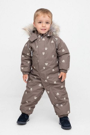 Комбинезон(Осень-Зима)+boys (коричневый, маленькие мишки)