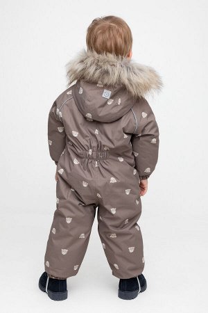 Комбинезон(Осень-Зима)+boys (коричневый, маленькие мишки)