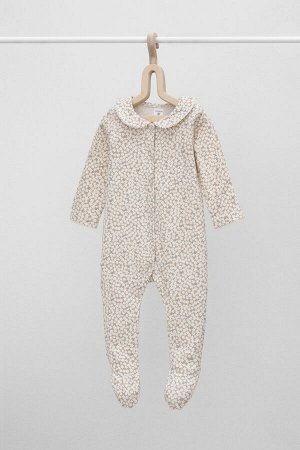 Комбинезон(Осень-Зима)+baby (лепестки цветов на сливочном)