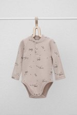 Полукомбинезон(Осень-Зима)+baby (игрушечные паровозики на кремовом)