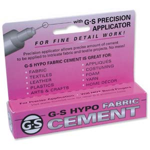Клей для ткани, G-S Hypo Fabric Cement, прозрачный, 9 мл