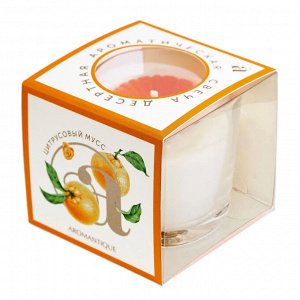 Свеча ароматическая Aromantique "Цитрусовый мусс", 40 г