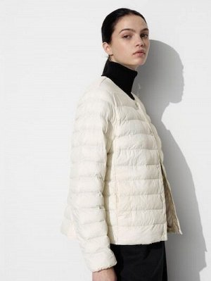 UNIQLO - теплая компактная курточка Puffteck - 01 OFF WHITE