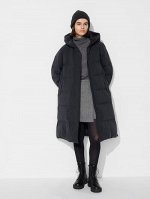 UNIQLO - длинное бесшовное пальто на пуху - 09 BLACK