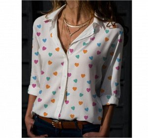 Рубашка Рубашка, материал: полиэстер. Размер: (бюст, длина см) S (92, 71), M (98, 72), L (104, 73), XL (110, 74), 2XL (116, 75), 3XL (122, 76).