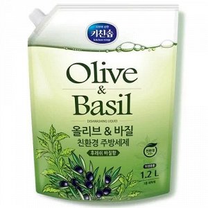 Жидкость Olive & Basil для мытья посуды «Mukunghwa» 1,2 л / 10