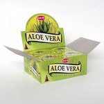 БЛАГОВОНИЯ конусы HEM cones Aloe Vera алое вера 12шт