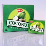 БЛАГОВОНИЯ конусы HEM cones Coconut