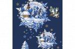 Салфетка-дорожка на стол хлопковая &quot;Волшебство Нового года&quot; арт. 29283-1 тк